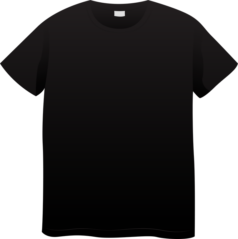 Black Plain T-shirt Mockup Design